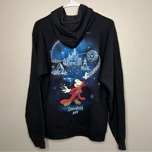 Disneyland Walt Disney world zip up hooded sweatshirt Mickey Mouse mq